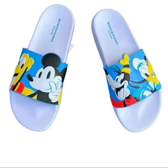 Disney Mickey and Friends white/Blue Sandal shoe - Picture 8 of 13
